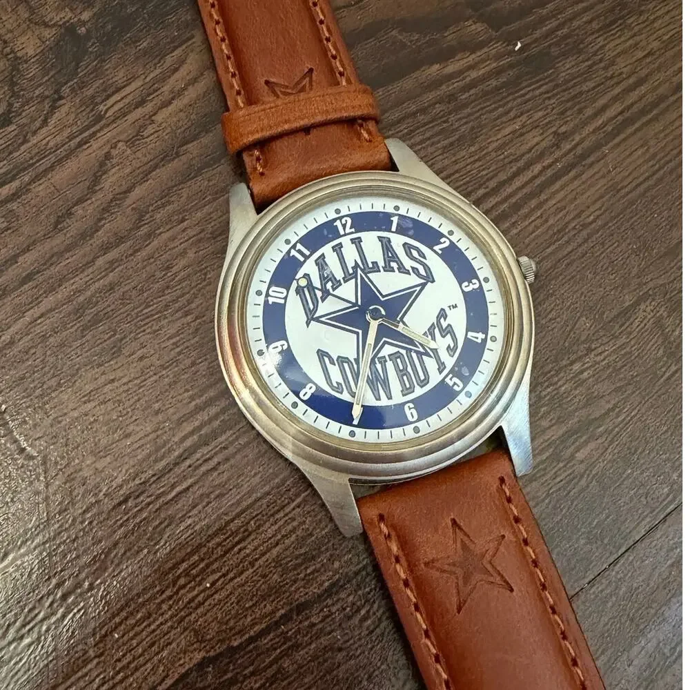 NEW Vintage 1993 Dallas Cowboys Fossil Watch Sportswear Texas Football DEADSTOCK
